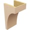 Ekena Millwork 8"W x 8"D x 16"H Wide Stockport Rough Cedar Woodgrain TimberThane Corbel, Primed Tan CORUR08X08X16STORCPR - alternate 2